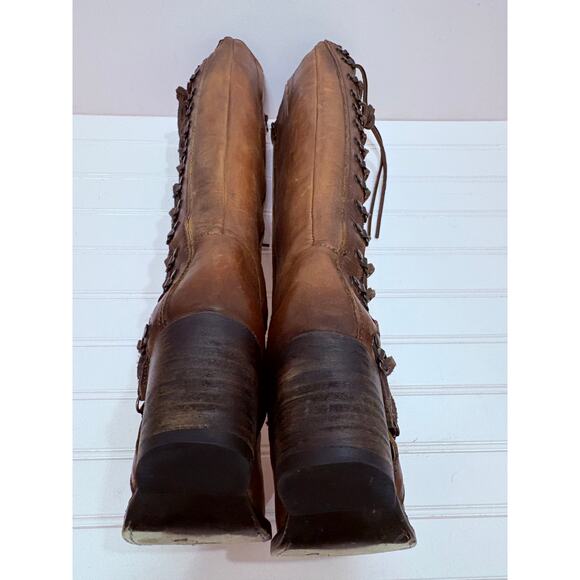 FREEBIRD BY STEVEN WYATT TALL BOOTS IN COGNAC SIZE 6 - Picture 10 of 11